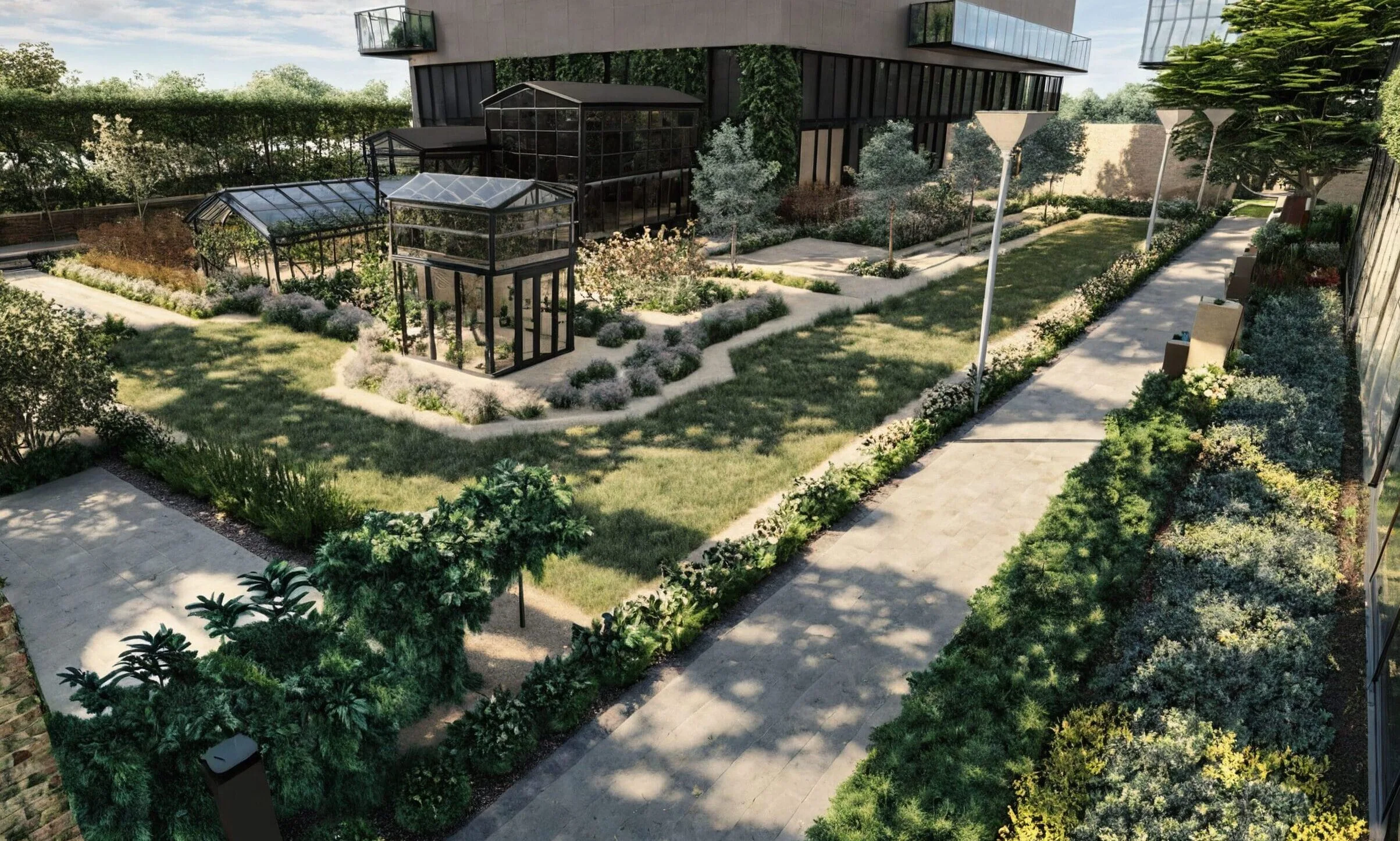 projekt zieleni na osiedlu wizualizacja wizualizacja projektu zieleni na osiedlu