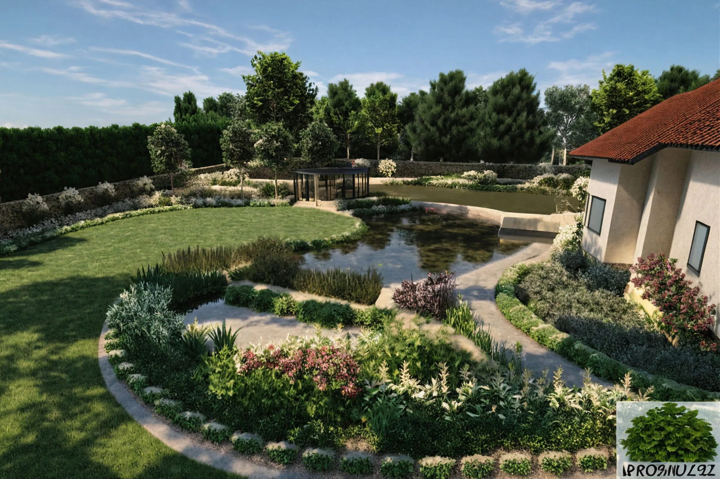 projektowanie ogrodów Kartuzy kościerzyna projekt ogrodu przy domu prywatnym