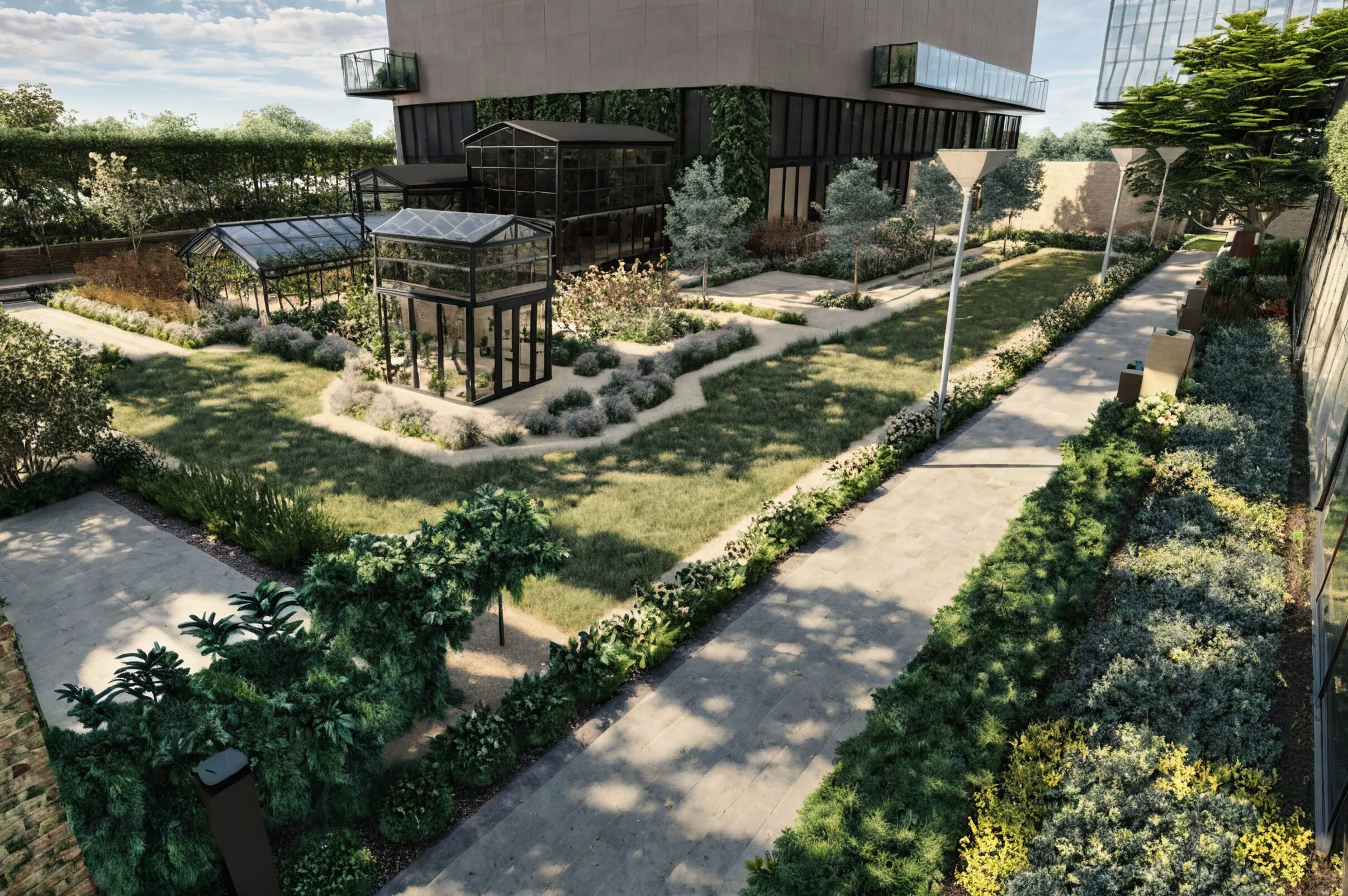 projekt zieleni na osiedlu wizualizacja wizualizacja projektu zieleni na osiedlu